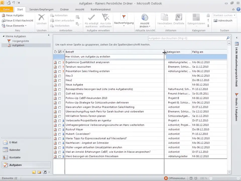 Anpassen der Spaltenbreite